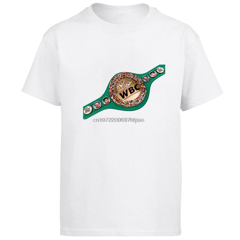 Boxing Champions Of The World Wbc Canelo Alvarez Champions Graphic T Shirts Cotton Short Sleeve Tshirts Mens Print T Shirt