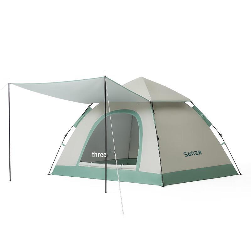 Saner Automatic Pop-Up Camping Tent with Sunshade Porch