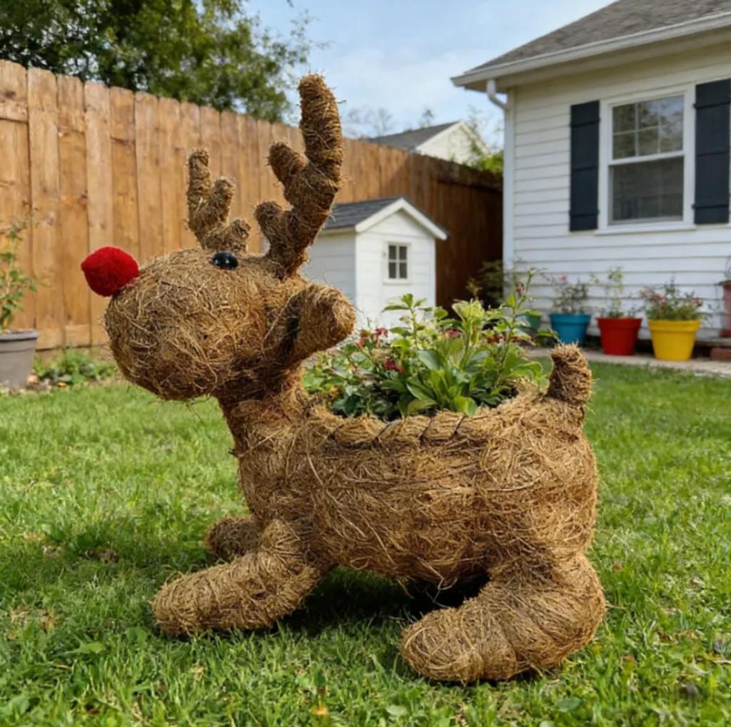 Kreative Blumenkörbe für Gartendekoration und Terrassendekoration, Niedliche Blumenkörbe