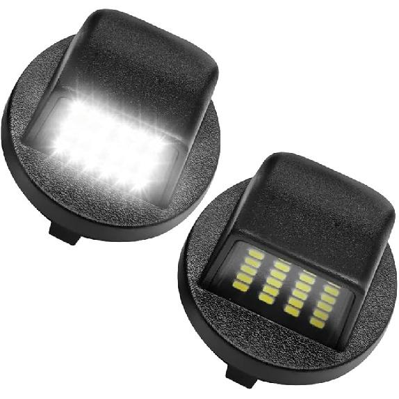 LESAUCE LED License Plate Lights Tag Lights for Ford F150 F250 F350 Super Duty Ranger Pickup Explorer Bronco Excursion Expedition Rear Bumper Bright