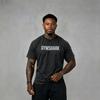 Gymshark Men's T-Shirt Cotton Gym Workout Short Sleeve Graphic Print Casual Tee