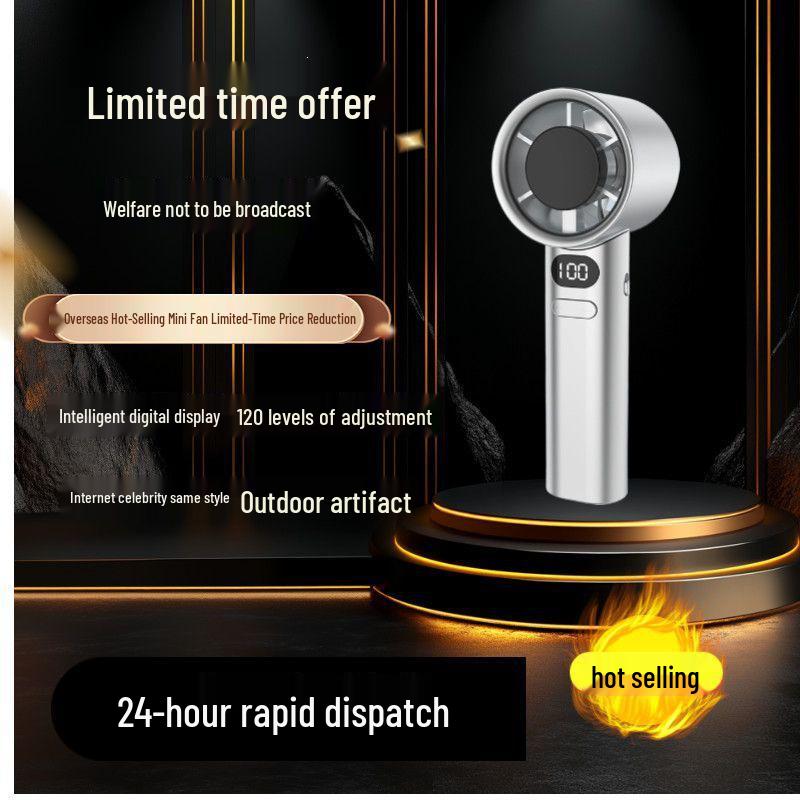 M11 Quiet Mini Foldable Portable Fan with Digital Display Single Pack