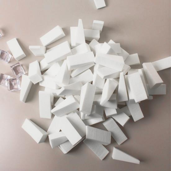 50Pcs Makeup Wedges Sponge Set Latex Free Foam Blenders for Powder Liquid Makeup Nail Art Tools for Coloring Painting