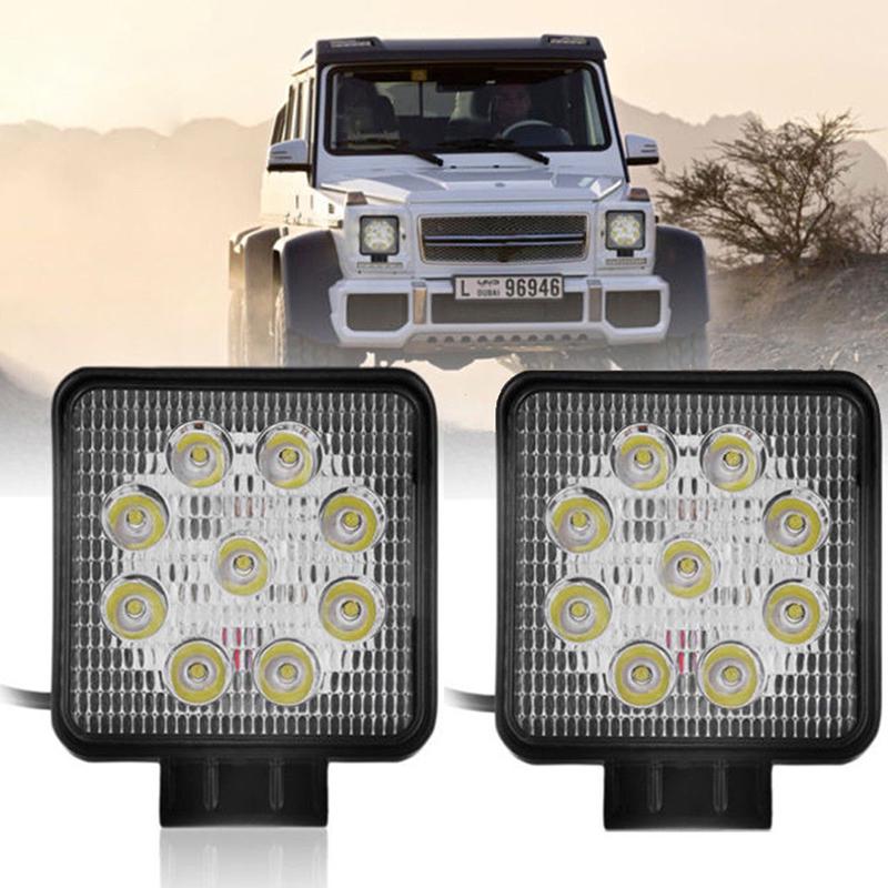 4Inch 27W Square Spot Beam Led Work Light Driving Fog Lights Front Bumper US 4Inch 27W Square Spot Beam Led Work Light Driving Fog Lights Front Bumper US