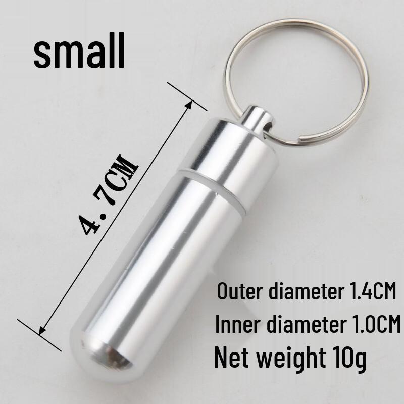 ZISIZ Waterproof Portable Metal Pill Box