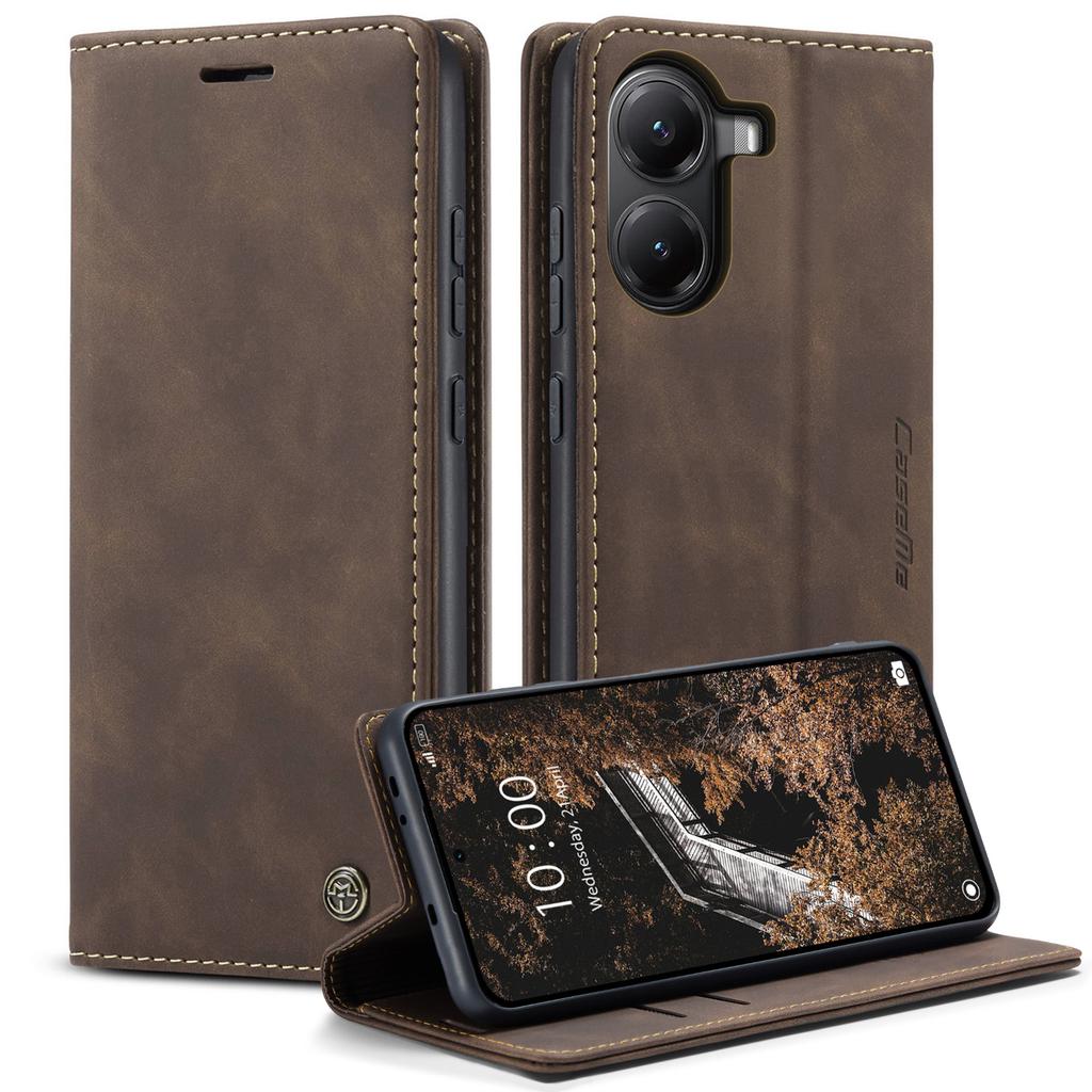 Pro Xiaomi Poco X7 Pro 5G Peněženkové pouzdro CASEME Série 013 PU Kůže Kryt na telefon Stojan