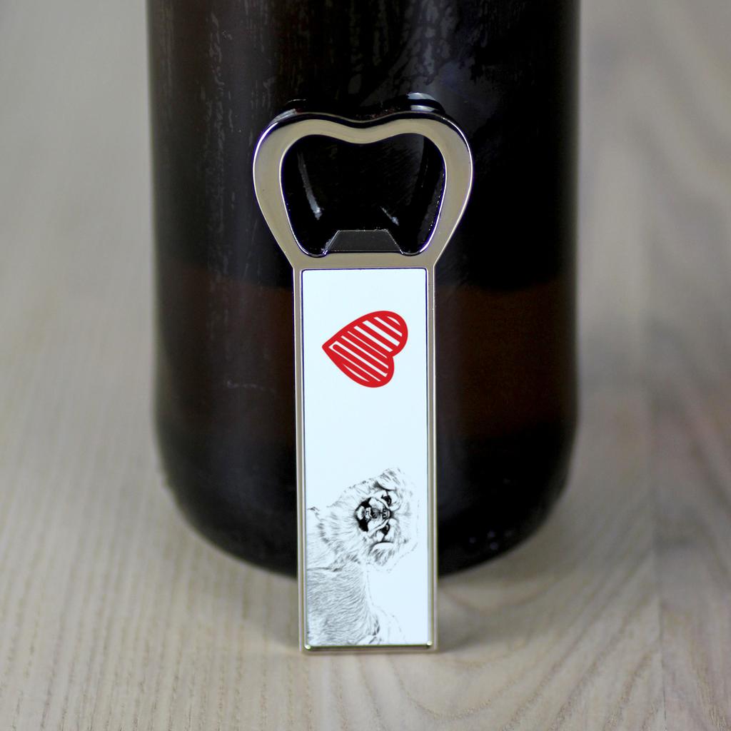 Pekińczyk - Otwieracz Do Butelek Z Psem, Personalizowany Otwieracz Na Lodówkę, Wyjątkowy Upominek Dla Mężczyzny Marki Art-Dog