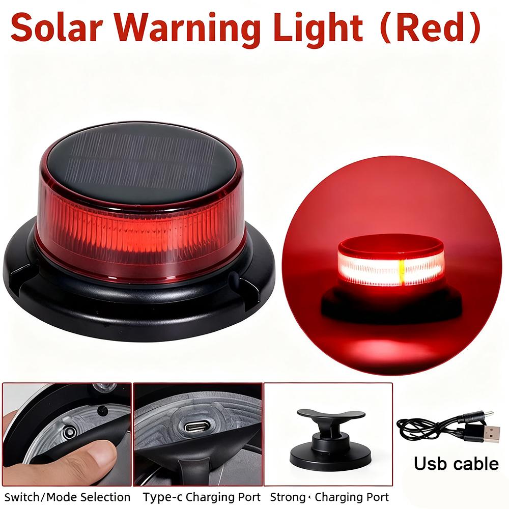 LED Strobe Warning Light Emergency Beacon for Car Truck Roof Top Magnetic Base Security Auto 12V 24V Universal Flashing Light