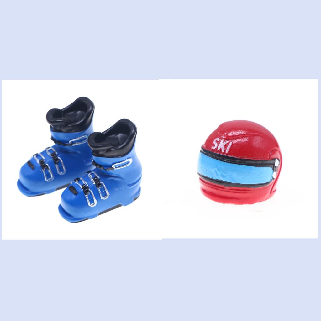 Dollhouse Mini Simulation Skating Shoes Prop Model For Kid Doll Roller Skates Decorative Gift Kids Toy Doll Accessories