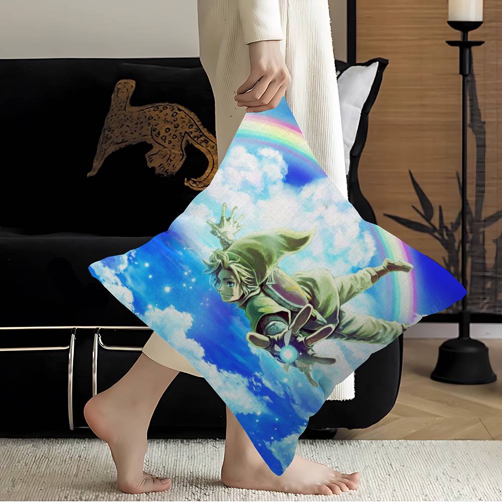 Video Game Legend ZZeldas Office Cushion Pillowcase Car Cushion Cover45X45CM Lumbar Pillowcase Sofa Pillowcover