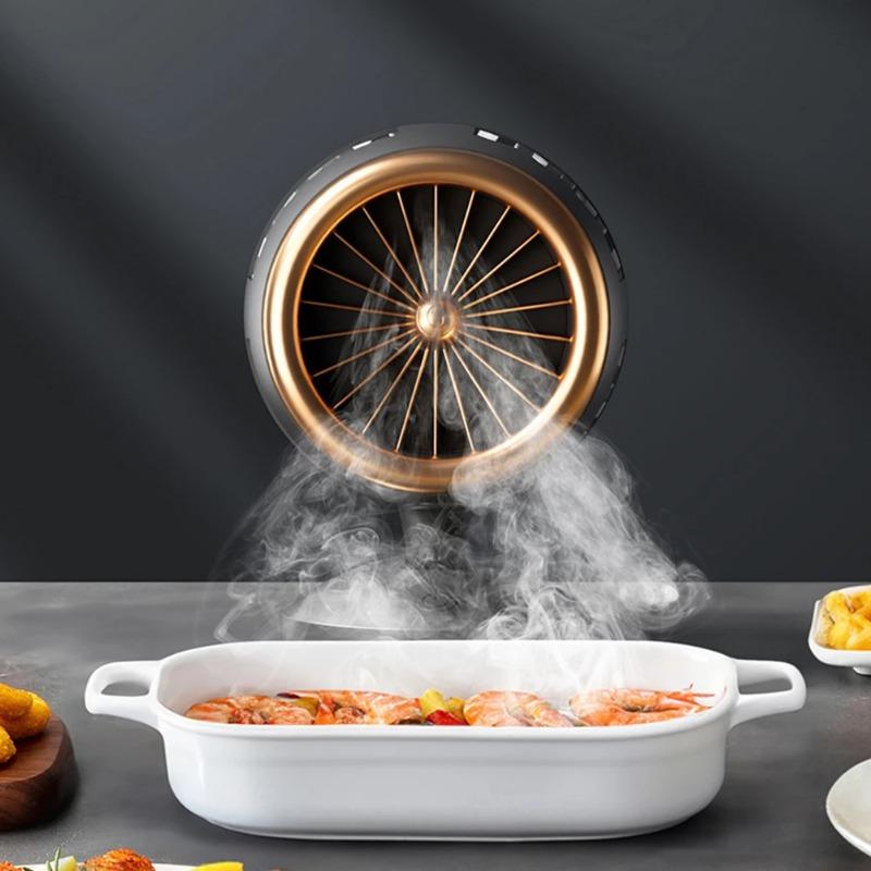 Tischhaube Leise Tragbare Dunstabzugshaube Höhen- und Winkelverstellung Abzugshaube für Indoor-Grill Hot Pot