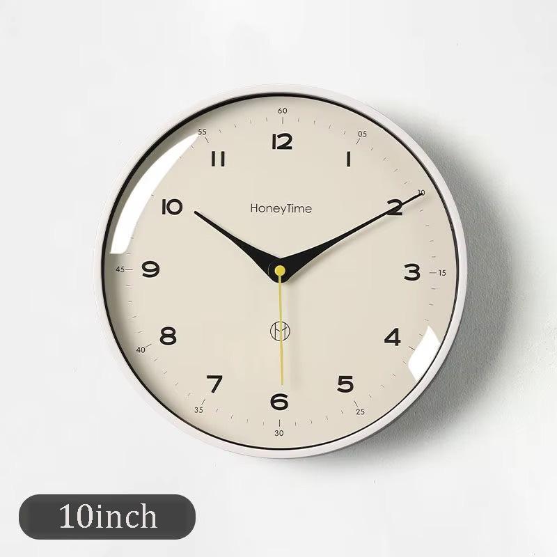 12/10 Inch Silent Wall Clock Non-Ticking Quartz Battery Operated Modern Decorative Clock for Home Bedroom Office Decro