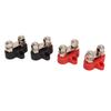 4 Pcs Battery Power Stud DC 12‑48V M8 Dual Distribution Terminal Junction Post Block Bus Bar for Cars RVs Boats Trucks
