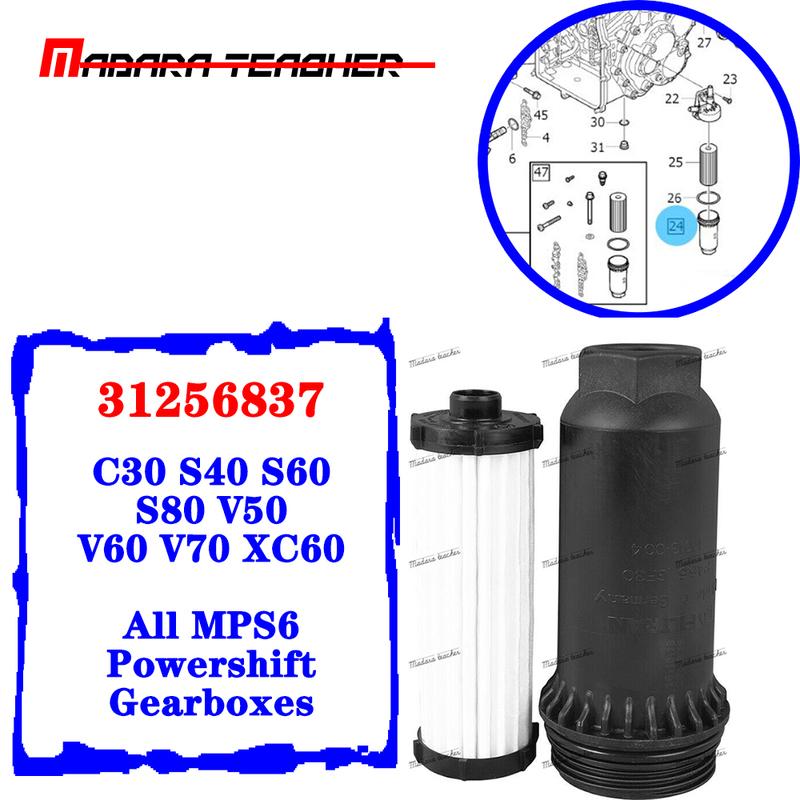 

Auto Oil Filter Gearbox Transmission Compatible with Volvo V40 S60 C30 V50 V60 Part Number 31256837