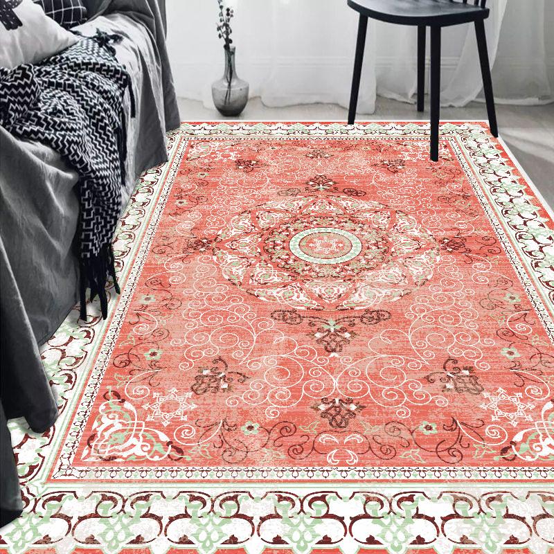 European Luxury Living Room Carpet Non-slip Large Bedroom Decoration Rug Home Cloakroom Lounge Rug Washable Porch Door Mat