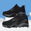 FashionMen Winter Boots Lace Up Outdoor Warm Cotton Snow Boots Walking Shoes Men Waterproof Snow Boots Winter Cotton Shoes Big Size 48
