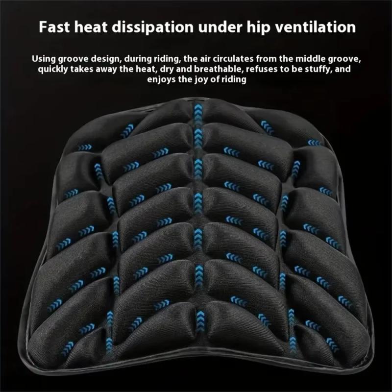 2Pcs 3D Comfort Gel Cushion Fit For Seat Breathable Universal Shock Absorbing Fit For Seat Cover Motorcycle Fit For Seat Pad