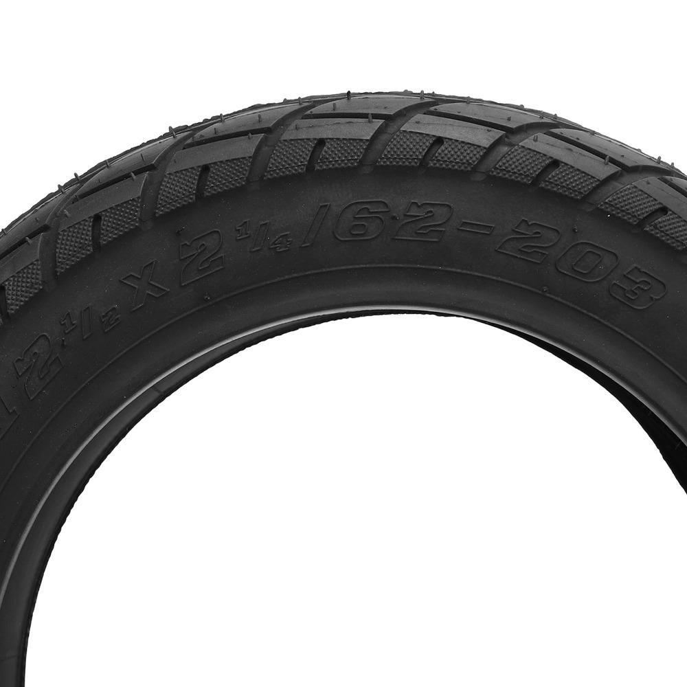 12 1/2 x 2 1/4 (62-203) Elektrikli Scooter Lastiği 12 İnç Patlamaya Dayanıklı Yedek Lastik Kauçuk Siyah Elektrikli Bisiklet Lastiği