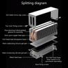 Universal M.2 SSDs Coolers Double Heat Tube For Various 2280 Models for Easy Installation on Multiple Computer Systems