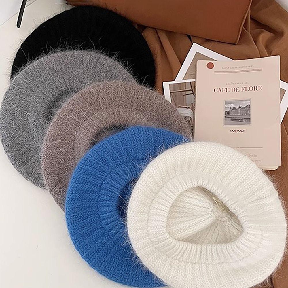 Knitted Winter Hats Thicken Painter Hat Soft Cap for Women Girls