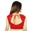Designer Red Stitched Blouse Party Wear Dense Sequins Ready-Made Crop-Top