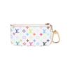 Louis Vuitton Borsetta Portachiavi X Takashi Murakami Tela Monogramma Multicolore/Bianca Portafogli da Donna M28388