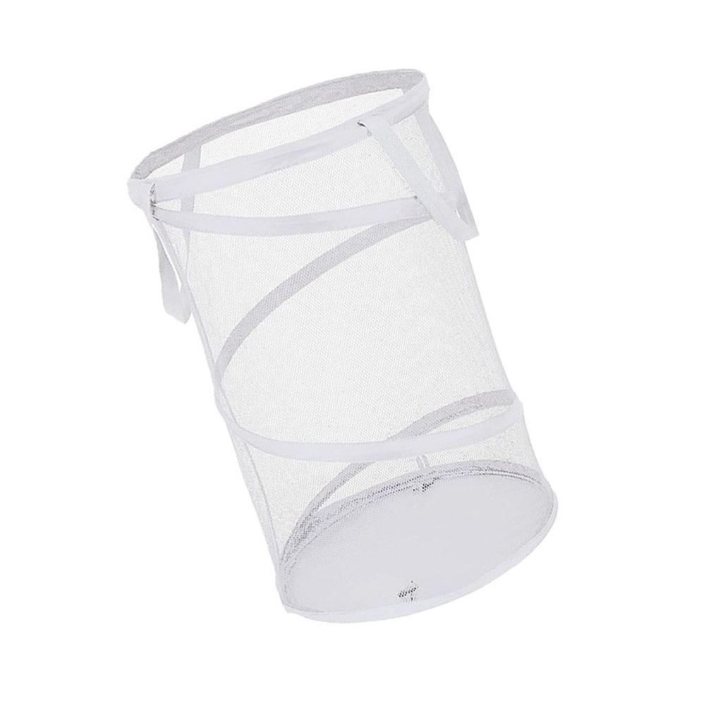 Space Saving Foldable Laundry Basket with Breathable Mesh Sides for Small Apartments Nurseries and Laundry Rooms