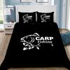 Fashion 3D Print Nash Fishing Logo Duvet Cover Pillowcase Bedding Set Adult Boy Girl Bedroom Decoration Single Double Large Size