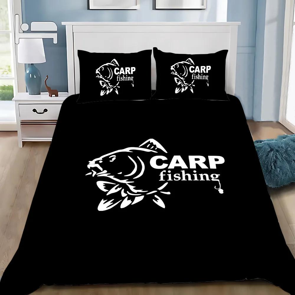 Fashion 3D Print Nash Fishing Logo Duvet Cover Pillowcase Bedding Set Adult Boy Girl Bedroom Decoration Single Double Large Size