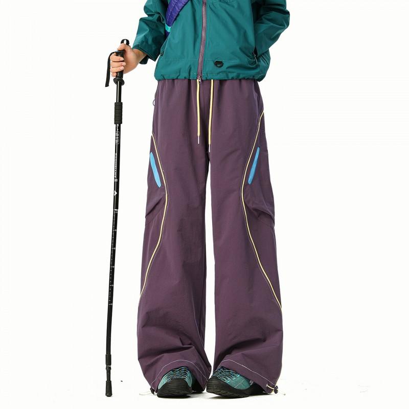 Unisex Outdoor Bergsteigerstil Cargohosen Lockerer Schnitt Streetwear Wanderhosen