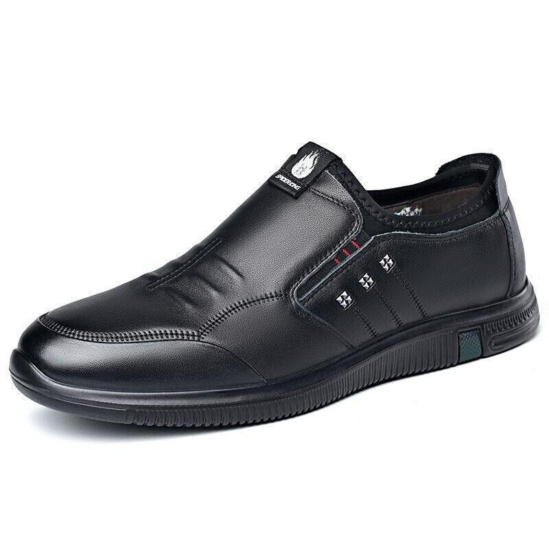 % Genuine leather special men's business glove shoes non-slip breathable soft-soled leather shoes medium shoes