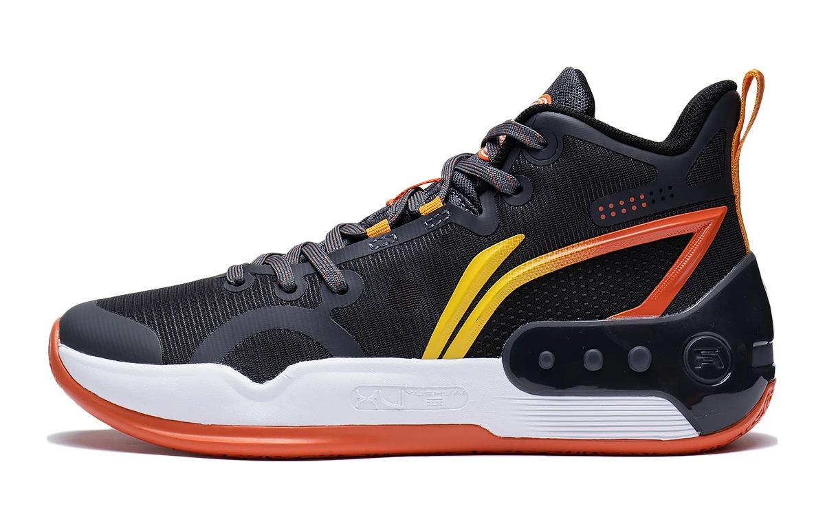 Li Ning YOUNG Slip Resistant Cushioning Abrasion Resistant Rebound Mid top Children s Basketball Shoes YKBT012-5 34