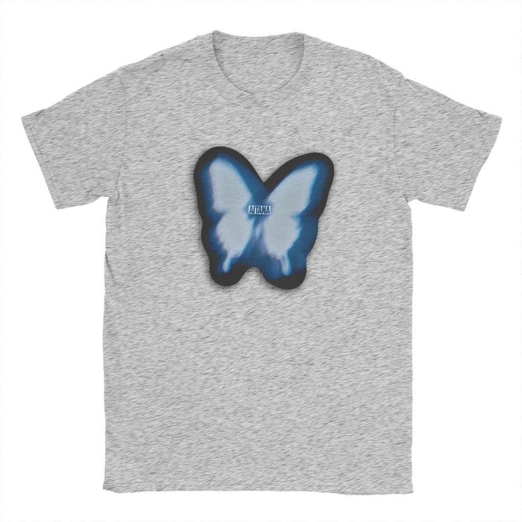 Butterfly Aitana T Shirt Beach  Vintage T Shirts Cotton Hipster Tshirt For Unisex Short Sleeve Print Clothes
