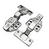 2Pieces Cabinet Hinges Repair Set Featuring 1 Plates and 12 Screws Sturdy Stainless Steel for Home Projects Supplies