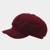 Women's Autumn & Winter British-Style Versatile Wool Beret Visor Hat - Face-Slimming Warm Octagonal Hat, Large Head  Newsboy Cap
