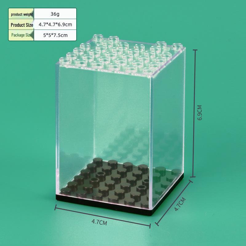 Stackable Minifigure Display Box for Lego - Transparent, Dustproof, Three-Layer Storage, No Assembly Required.