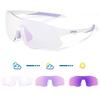 Pochromic Cycling Sunglasses Cycling Glasses MTB UV400 Sports Glasses Bicycle Eyewear Outdoor Glasses Running Goggles