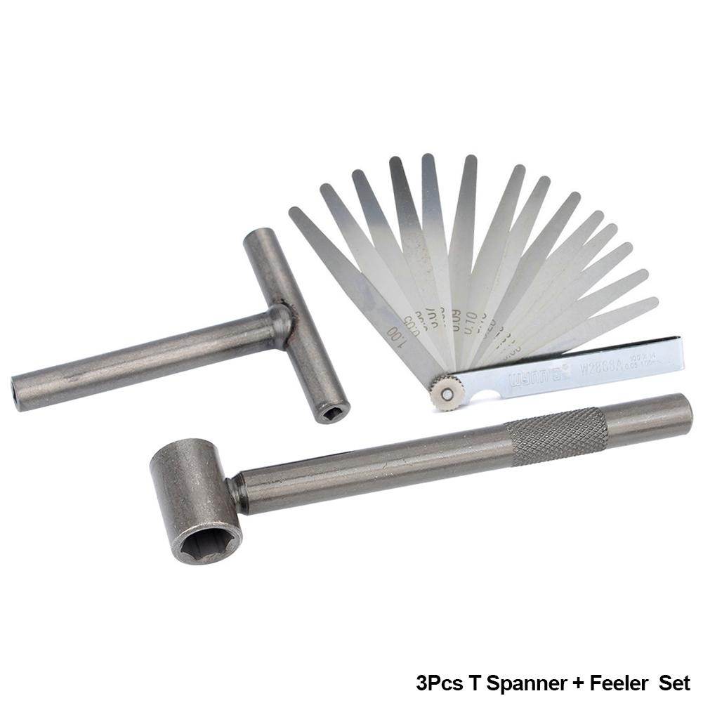 

Инструмент для регулировки клапана двигателя мотоцикла, квадратный шестигранный торцевой ключ T, гаечный ключ для винтов клапана 8 мм, 9 мм, 10 мм, щуп 0,02–1 мм