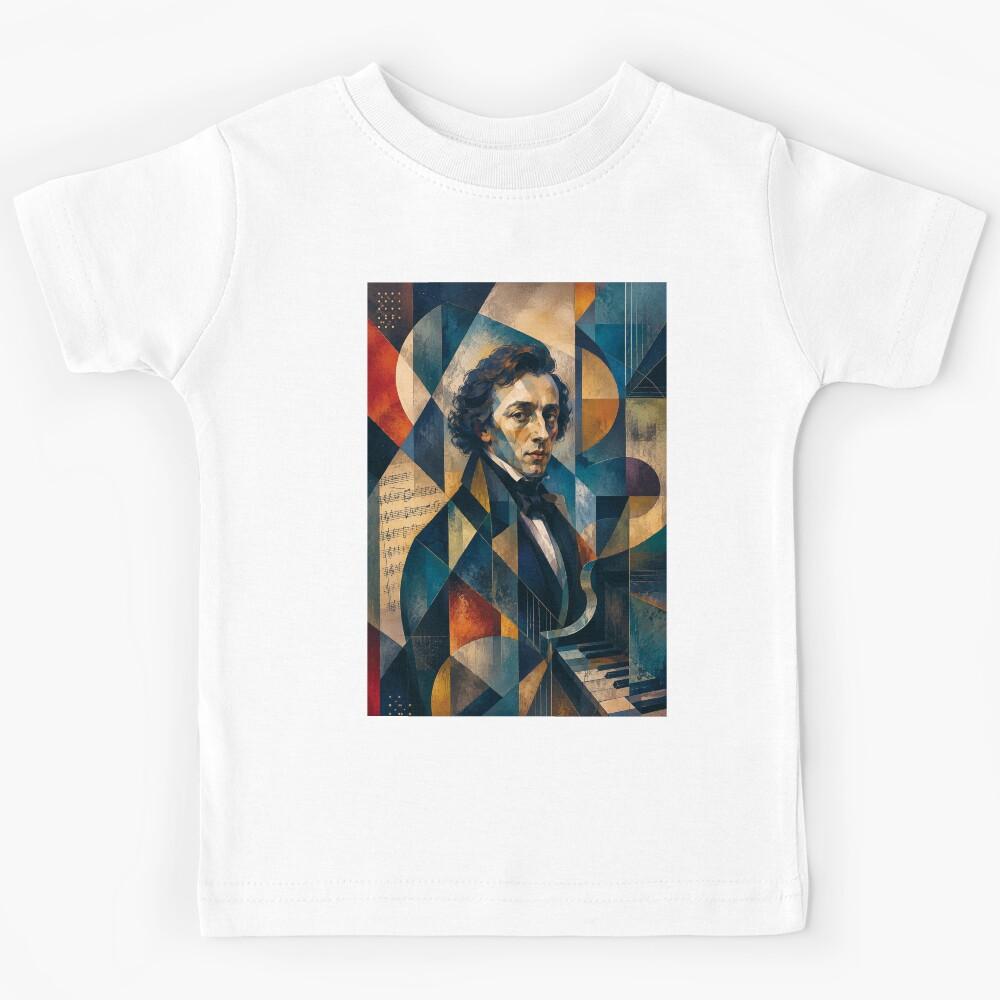 Frederic Chopin, Polish composer and virtuoso pianist painting. Kids T-Shirt 170