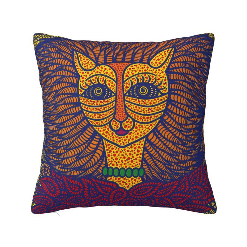 Luxury Yayoi Kusama Abstract Art Pumpkin Cushion Covers 45x45cm Velvet Pillow for Sofa Car Square Pillowcase Home Decorative