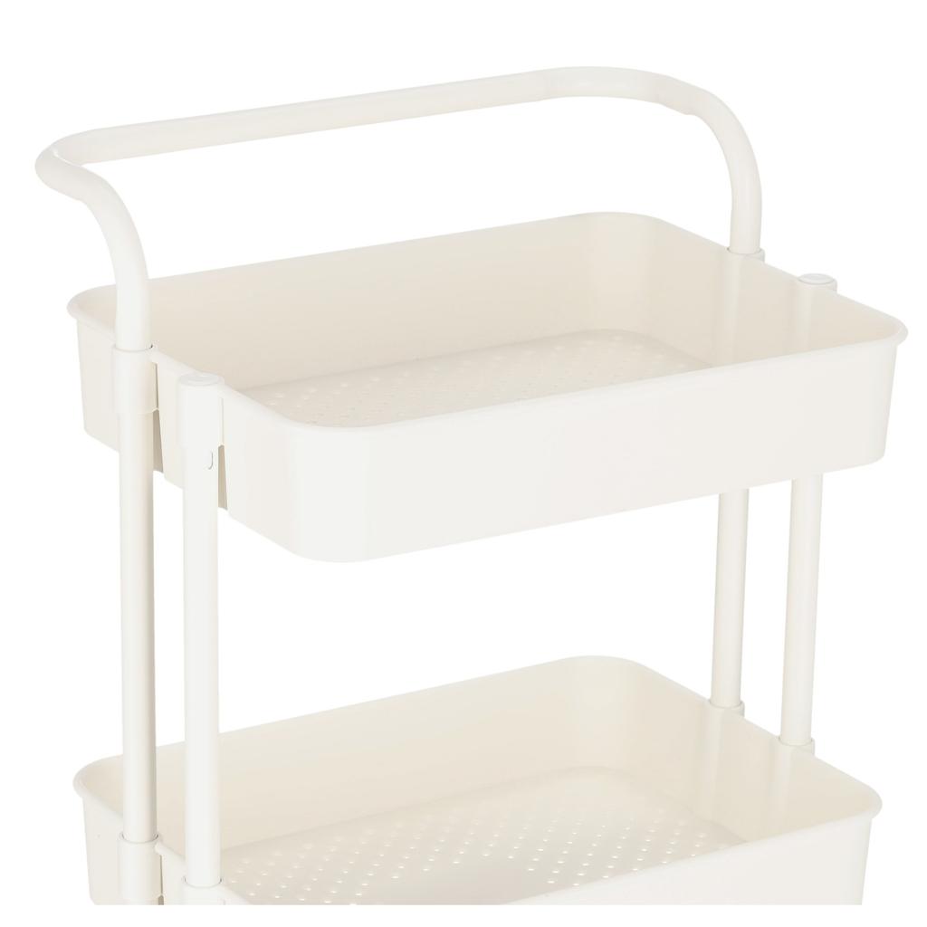 Hairdressing Trolley Cosmetic Spa For Salon Shelves Mobile Shelf On Wheels For Salon White