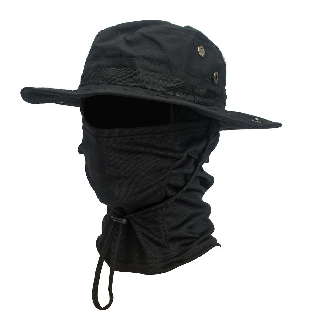 2-In-1 Sun Hat With Neck Face Gaiter, Uv Protection Boonie Hat For Outdoor Fishing Hiking