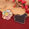 3D Rotating Refrigerator Magnets Cartoon Chinese Style Magnetic Sticker Decorative God Of Wealth Lucky New Year Sticker Ornament