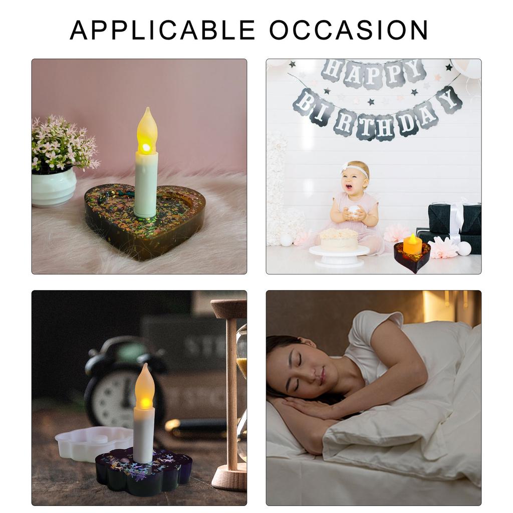 Irregular Shape Candlestick Mold Silicone Candle Holder Mould Easy to Demold Aromatherapy Mould Gypsum Home Ornaments