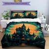 3pcs Bedding Set Castle Moonlight Includes 1 Comforter + 2 Pillowcases, Without Pillow Inserts, Soft Comfortable, Lightweight Breathable101