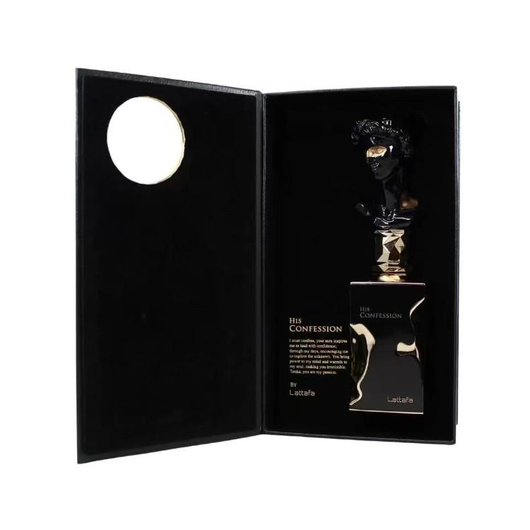 Lattafa His Confession: Premium Unisex Woody Arabic Perfume with Long-Lasting Scent