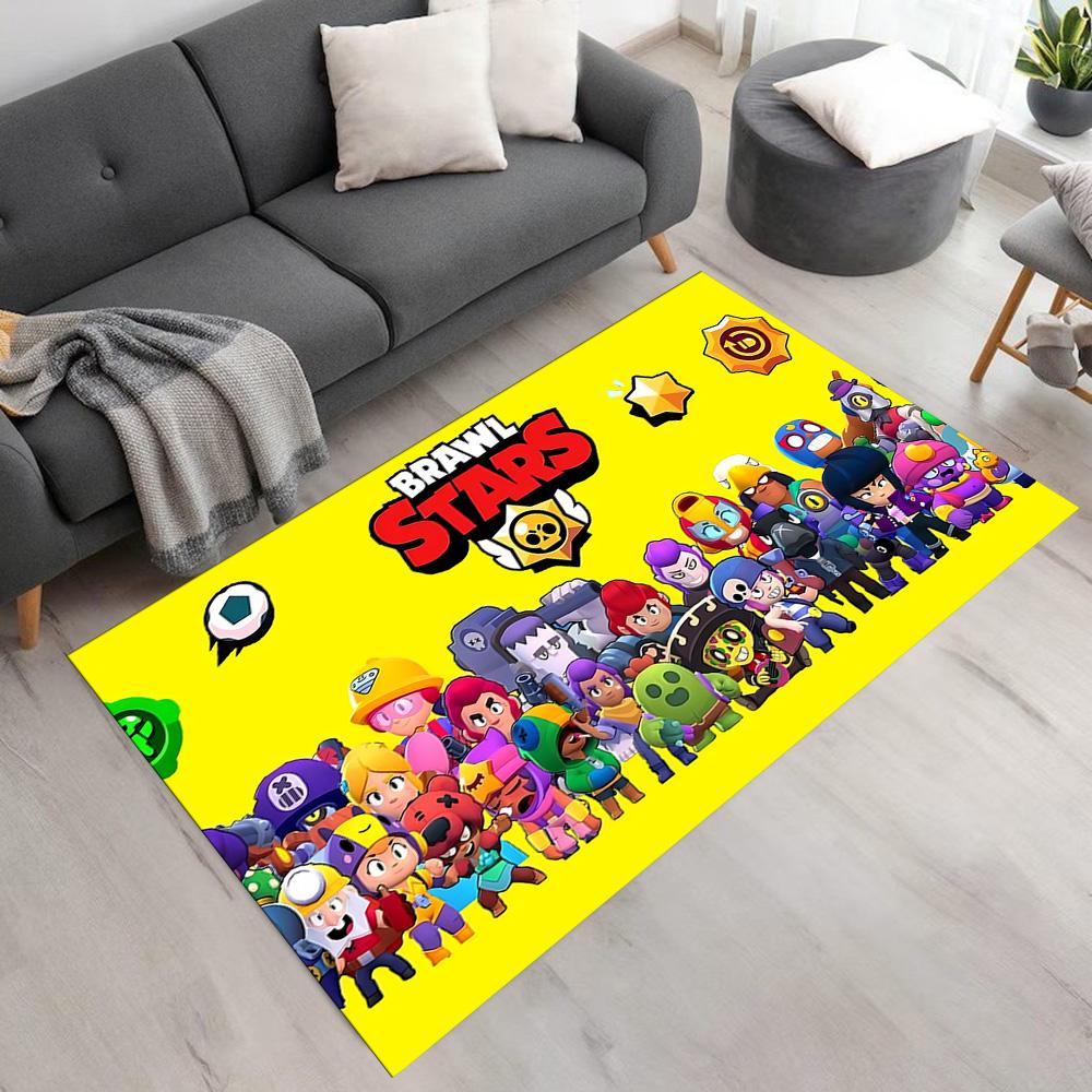 Brawl Stars Area Rug Perfect for Dormitory Entryway Decorate Room Bedrooms Anti-slip Rug Office Home Decor