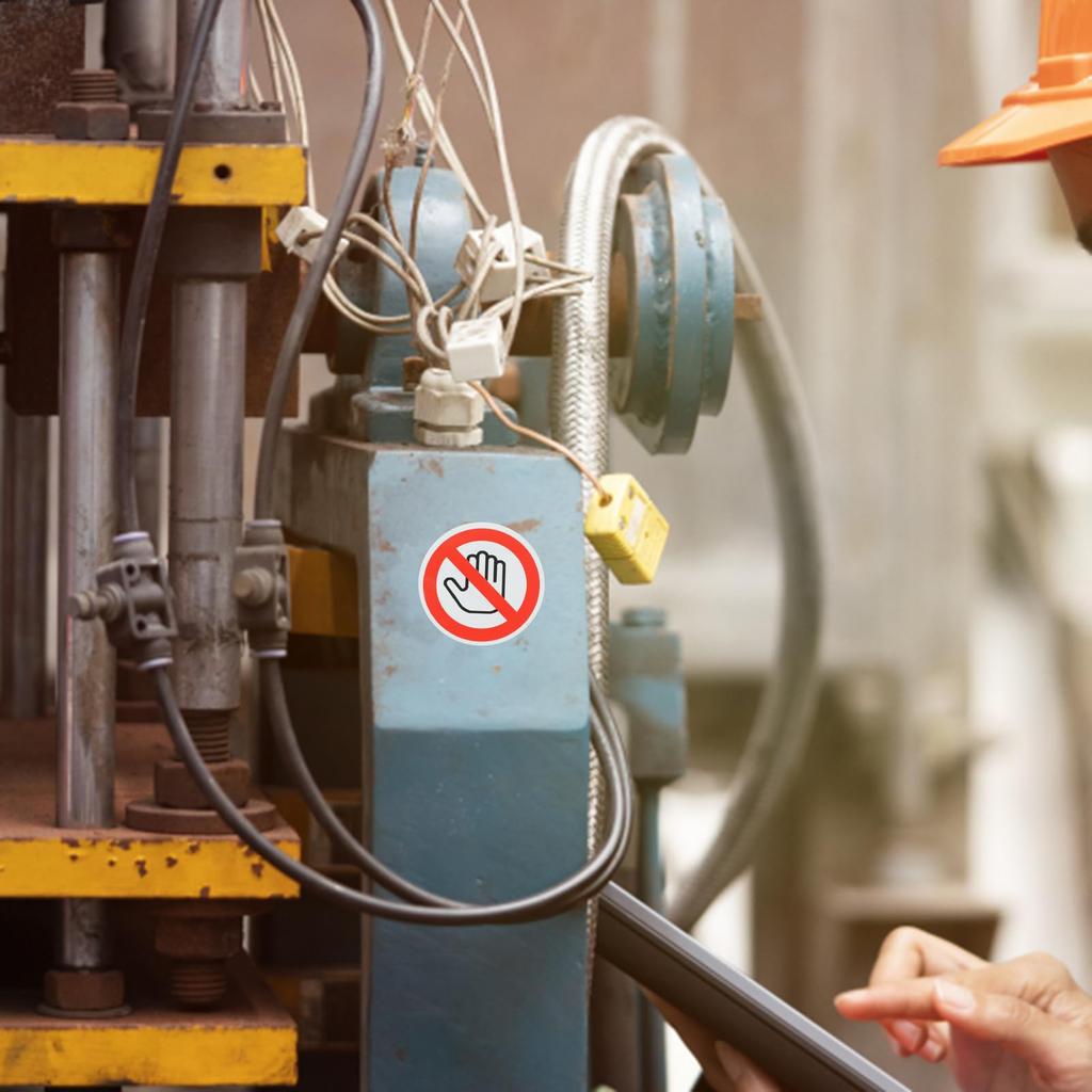 Sewrroro Label Warning Vinyl Sticker Peelable Sticker Small Sign Do Not Touch Car Decal Sticker Danger, Do Not Touch Sticker Stop Adhesive Vinyl