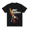 Maglietta Illustrazione Sci-Fi Retrò Arc Raiders 2026 Gioco Sparatutto Stampa Grafica TEE 100% Cotone Comode Morbide T-shirt