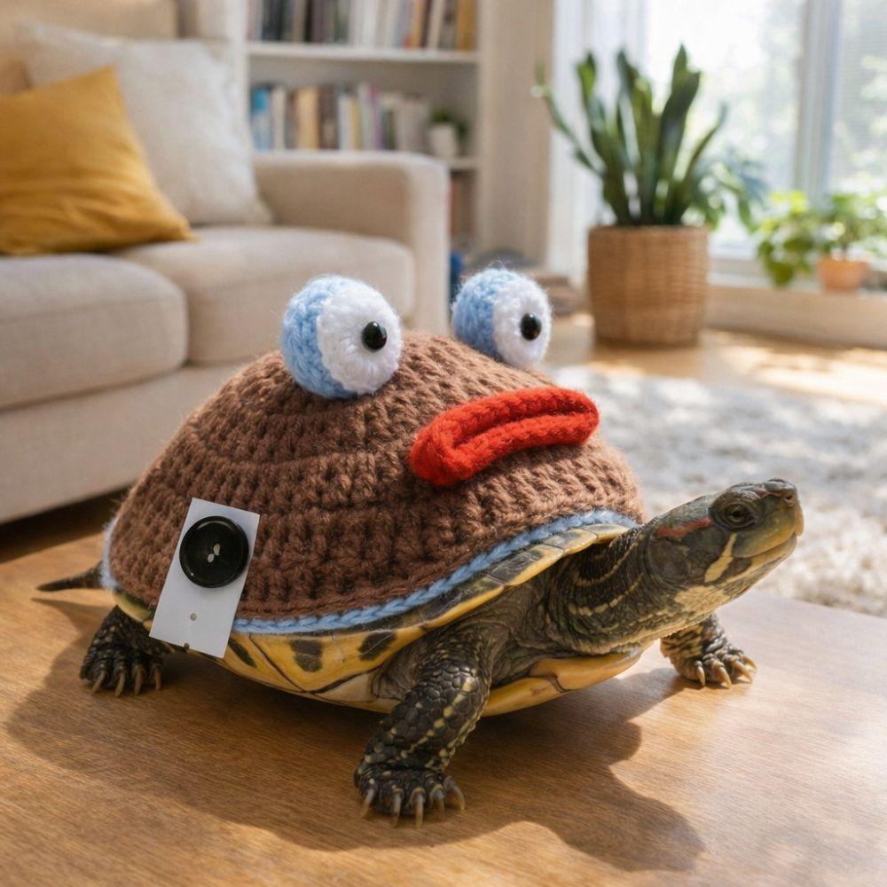 Warm Pet Tortoise Clothes Adjustable Strap Reptiles Pet Clothing Turtle Costume  Pet Costume Party